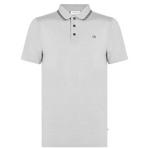 Calvin Klein Mens Broadway Polo Shirt / Silver